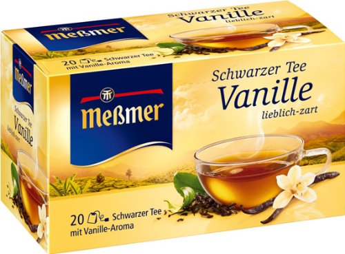 Meßmer Schwarzer Tee Vanille Aromatisiert 20 Tb 5er Pack 5 X 40 G Packung - 