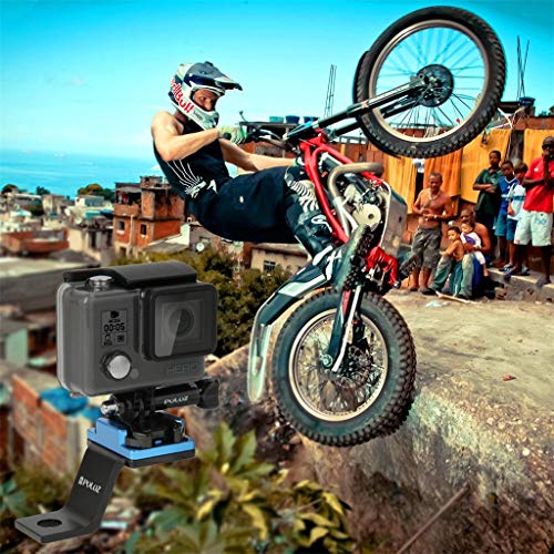 Eoeth DJI Accessories, PULUZ Aluminum Motorcycle Tripod Mount Bracket with Screw for DJI Osmo Action