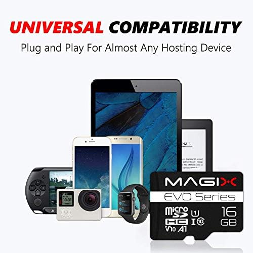 Magix 16GB microSD Card Class10 V10 U1, Read Speed Up to 80 MB/s, EVO Series (SD Adapter Included), Black - Image 3