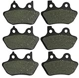 Front and Rear Kevlar Carbon Brake Pads for Harley Davidson Touring FLHRCi Road King Classic Severe Duty 2000 2001 2002 2003 2004 2005 2006 2007