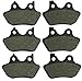Front and Rear Kevlar Carbon Brake Pads for Harley Davidson Touring FLHRCi Road King Classic Severe Duty 2000 2001 2002 2003 2004 2005 2006 2007