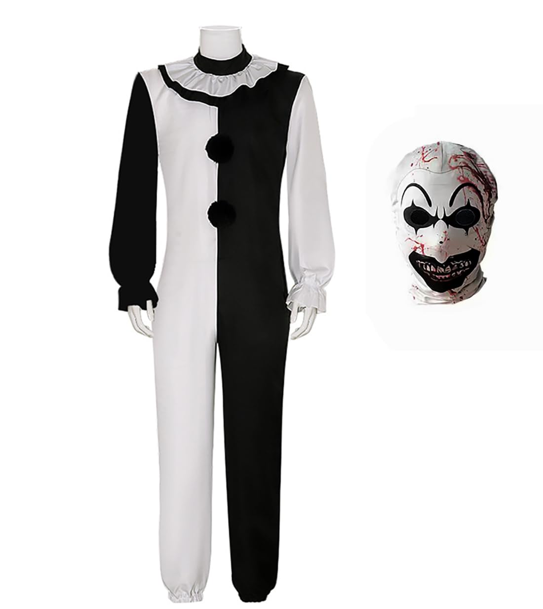 thumbnail: Terrifier Costume Adult Men - Volledig Kostuum Voor Volwassenen Mannen