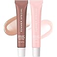 2Pcs Summer Tinted Lip Butter Balm - Ultra-Hydrating, Nourishing Lip Care with Natural Ingredients, Soothes & Softens Dry Lips, Birthday Cake with Slight Shine (Coffee+Cake, 2Pcs)