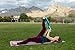Yoga Strap for Stretching, Lower Back Pain Relief Stretching Poster, & Travel Bag | Tough Non-Elastic Nylon Stretching Strap with Loops all Neoprene Padded | 2 in 1 Doubles as a Yoga Mat Carry Strap