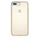 Speck Products Presidio Clear + Glitter Case for iPhone 8 Plus (Also fits 7 Plus and 6S Plus/6 Plus), Clear With Gold Glitter/Clear