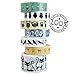 Crafty Rabbit Washi Tape Set | Animal | Repositionable Decorative Washi Tape Rolls for Arts & Crafts, Scrapbooking, Calendar, Organizer | Set of 7