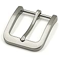 HAORUN Stainless Steel Pin Buckle for Men Leather Belt Replacement Snap On 40mm