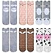 Fasker 6 Pairs Unisex Baby Girls Socks Boys Toddler Knee High Socks Leg Warmers Animal Baby Stockings (1-3 Years), A-6 Pack