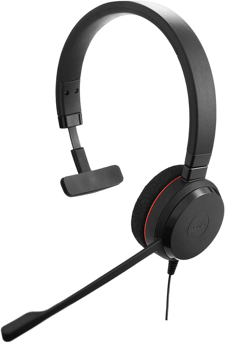 Jabra Evolve 20 Mono Headset Microsoft Certified VoIP Softphone USB Controller