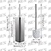 KES SUS 304 Stainless Steel Toilet Brush and Holder for Bathroom Storage Brushed Finish, BTB205-2