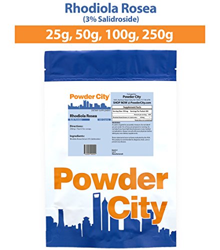 Powder City Rhodiola Rosea (Salidroside 3%) (25 Grams) Powder City Rhodiola Rosea (Salidroside 3%) (25 Grams)