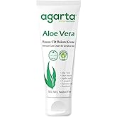 Agarta Aloe Vera Moisturizing Skin Cream – Botanical Daily Moisturizer for Soft & Refreshed Skin, Vegan Clean Formula – 2.54 fl oz