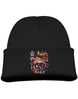 It Was Love At First Ride Kids Boys Wool Hat Knit Caps Winter Skull Caps