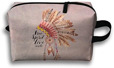 Unisex Traditional Indian Feather Decoration Travel Bags Carry Storage Luggage Handbags