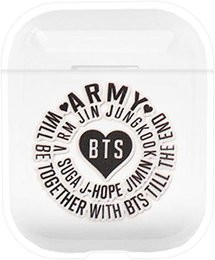 Havenport BTS Airpods Case Kpop Bangtan Boys AirPods Accessories Transparent Portable & Protective Skin Cover Case for Apple Airpods(BTS-5)