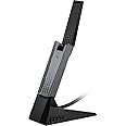 MSI AX1800 WiFi 6 Dual-Band USB Adapter - WLAN up to 1800 Mbps (5GHz, 2.4GHz Wireless), USB 3.2 Gen 1 Type-A, MU-MIMO, Adjustable Antenna, Beamforming, WPA3 - Wired Bracket Included