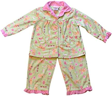 Steve Baby Girls Tea Party Pajama Set 2T Green