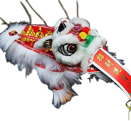 SPARIK ENJOY White Lion Marionette Style Puppet - Chinese New Year Dragon Lion - for Play or Display Any Time of Year!