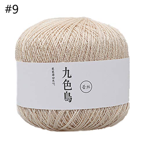 Yeahii 50g Silk Cotton Milk Crochet Yarn Baby Hand-Knitted Warm Soft Knitting Thread for Hand Knitting Supplies Knitting a Sweater - Thumbnail 5