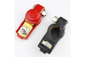 2pcs Car Battery Terminal Connectors, Battery Quick Release Connector, 1 Pair Pure Copper Positive & Negative Battery Cable T
