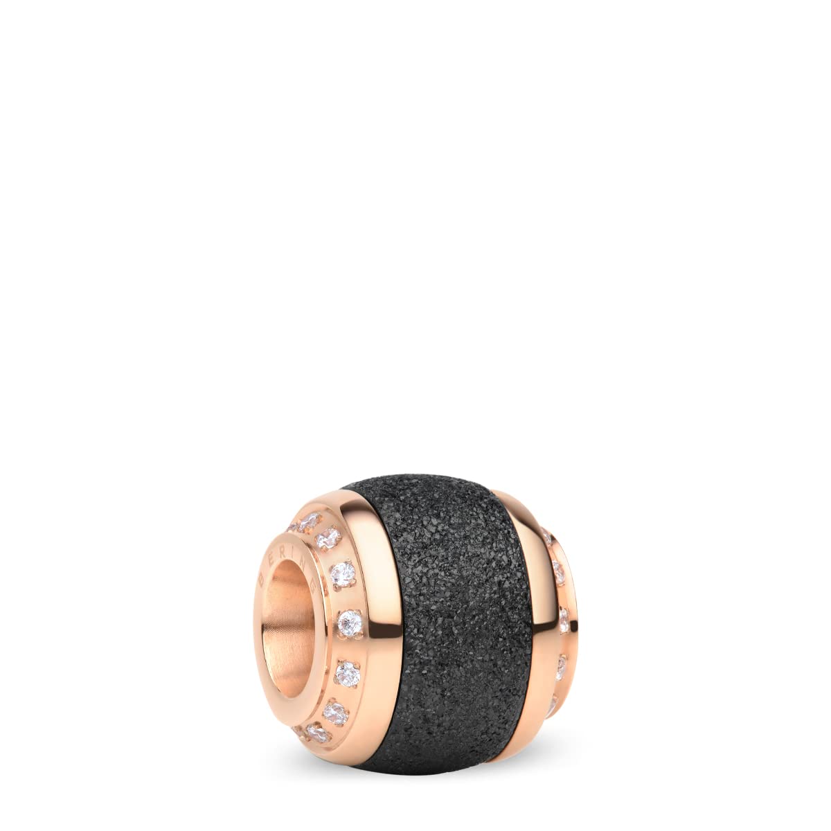 BERING SparklingLove-2 Women's Charm Rose Gold, one size, Stainless Steel Ceramic, No Gemstone