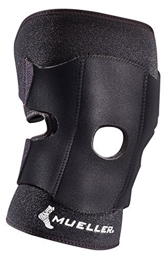 soporte de rodilla ajustable mueller sports medicine, pequeño / mediano, 0.18 libras