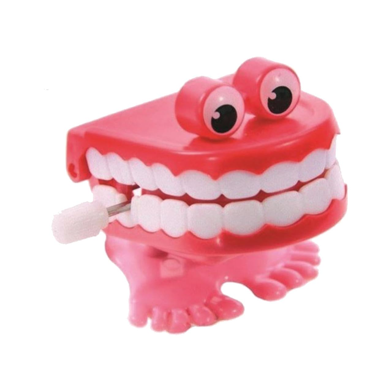 Chattering Teeth Wind Up Funny Joke Teeth,Chattering Walking Jumping Feet, Teeth Props, Gag Joke