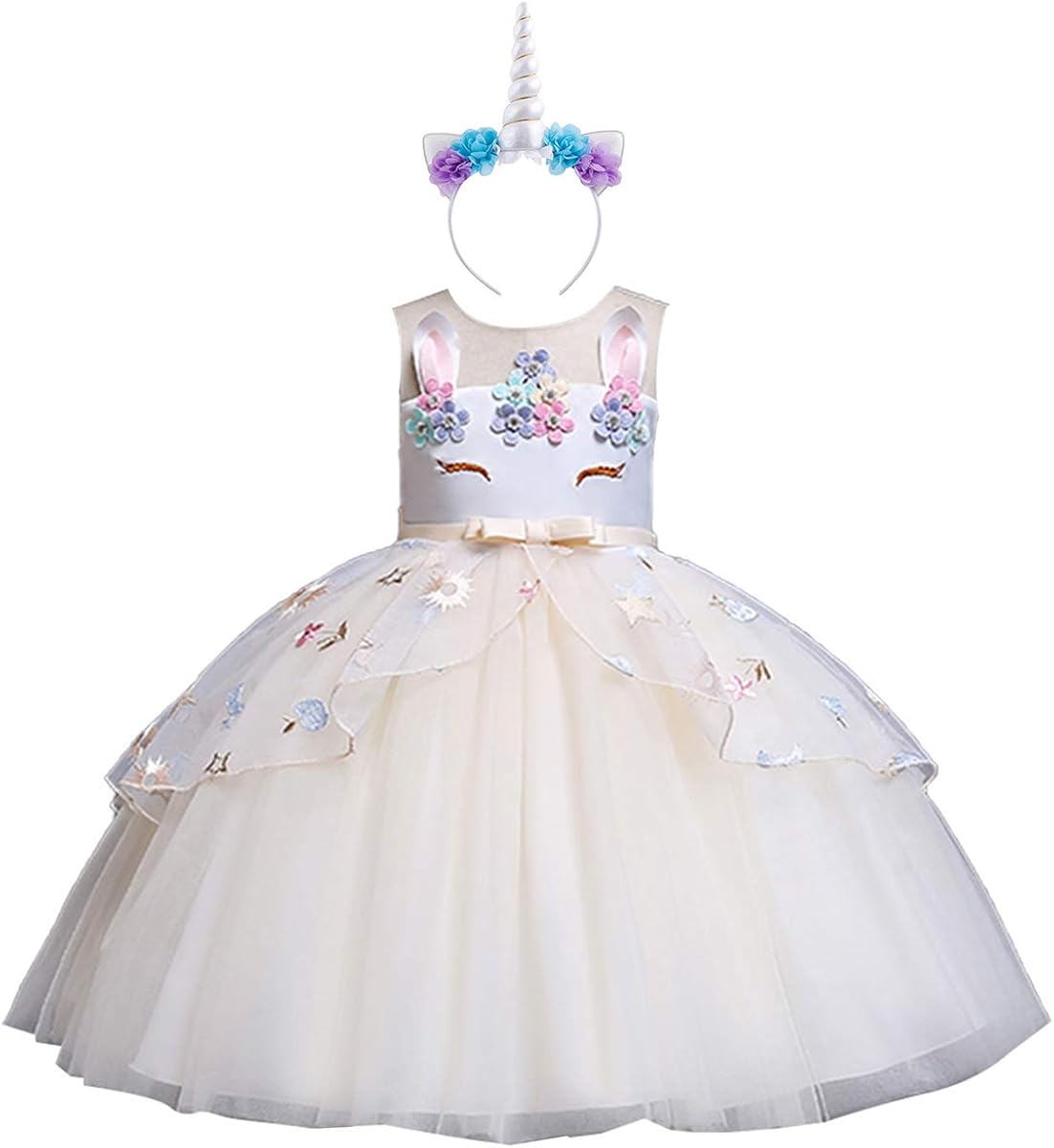 unicorn gown for 7 years old