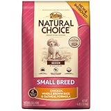 Nutro NATURAL CHOICE Small Breed Senior Chicken Whole Brown Rice and Oatmeal Dry Dog Food, 4 lbs.