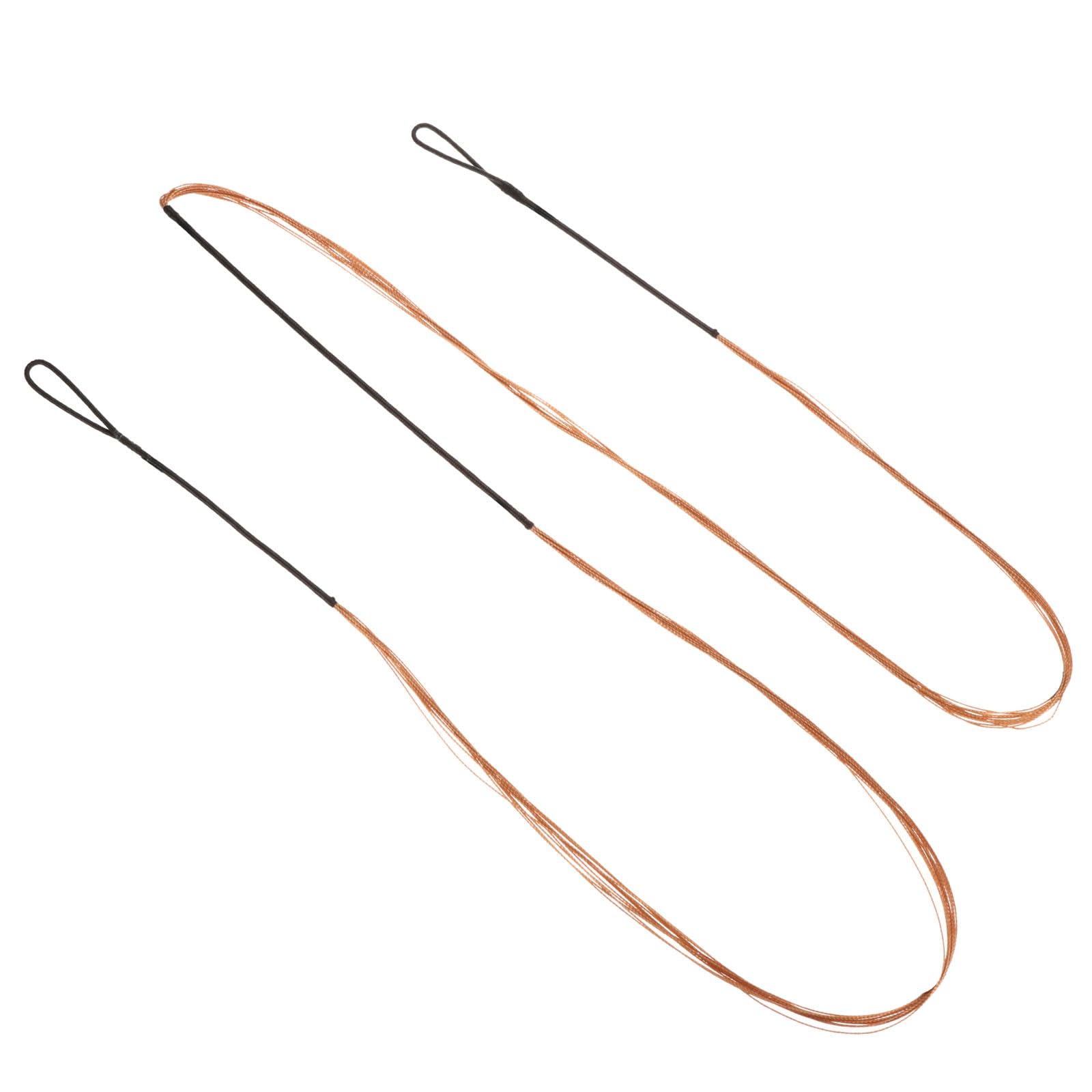 PATIKIL Bow String Replacement,12 Strands Recurve Bowstring for AMO 65" Traditional Recurve Bow, Black Orange