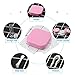 AHIER Portable Contact Lens Case Travel Kit Mirror +bottle + tweezers Container Holder (pink)