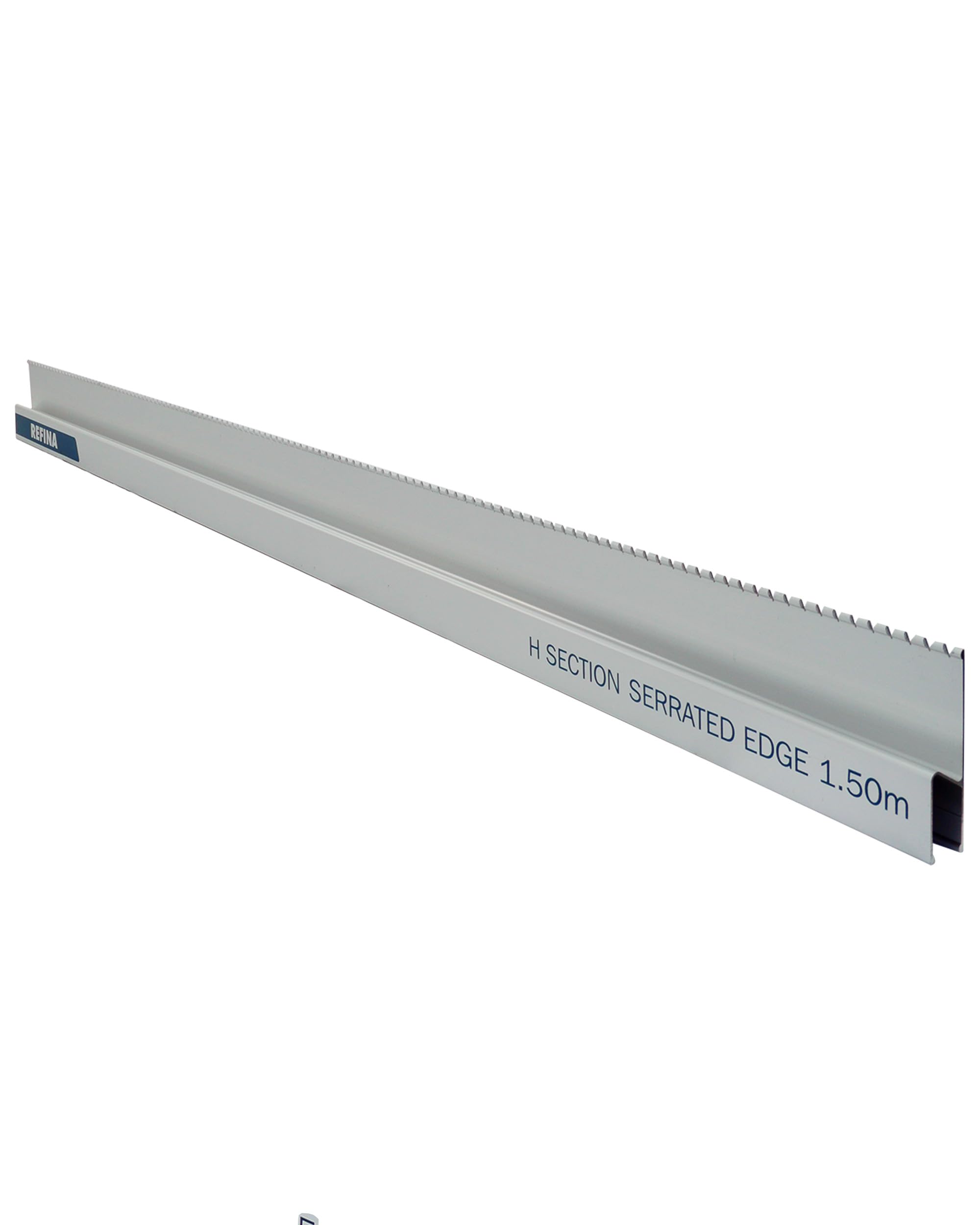REFINA 5'0" (1.50m) Serrated H Section Feather Edges - 113 x 20mm Profile, 1.3mm Lightweight & Durable Aluminium - Serrated Edge for Removing Air Pockets, Distributing Materials, & Reducing Laitance