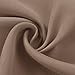 PONY DANCE Window Blackout Curtain - Premium Window Drape/Door Panel for French Door Easy Installation Light Block Privacy Protect with Tieback, 54 W by 72 L, Coffee Brown, 1PC