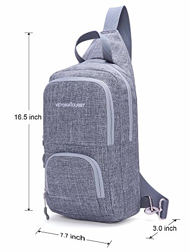 Victoriatourist WANDF Switch Travel Bag, for Nintendo Switch Console, Dock, Joy-Con Grip & Switch Accessories, Protective Storage Sling Backpack Shoulder Bag for Nintendo Switch and iPad (Gray-2) - Thumbnail 5
