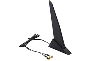Dual Band WiFi Antenna,2.4G/5G WiFi6e Antenna with Extension Cable，for Asus Z390 Z490 X570 Motherboard 2T2R