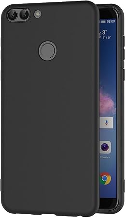 AICEK Funda Huawei P Smart, Negro Silicona Fundas para Huawei P ...