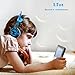 iClever Kids Headphones - Headphones for Kids, 85db Volume Limiting, Child-Friendly Silicone, Bat-Inspired Wired Over Ear Headsets with 3.5mm AUX Jack Cable Free Cord (Blue)