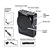 DuaFire Black Voice Amplifier Portable Microphone Headset with Waistband for Classroom Teachers, Speakers, Yoga Instructors, Gym Directors, Coaches, Presentations, Seniors and Tour Guides