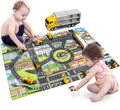 StillCool Toy Truck Car 12 in 1 Die Cast Engine Construction Car Truck Play Vehicle for Girl and Boy Gifts - Thumbnail 2