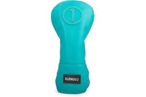 BAIRBRE Golf Club Head Covers, Driver Covers Fariway Wood Covers Hybrid Head Covers 3 Wood Headcover Leather Golf Headcover with Number Tag for Scotty Cameron Odyssey Taylormade