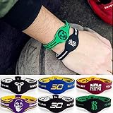 LEKEK NBA Basketball Silicone Wristband Bracelets for Men Power Balance Jewelry for Sports Fans