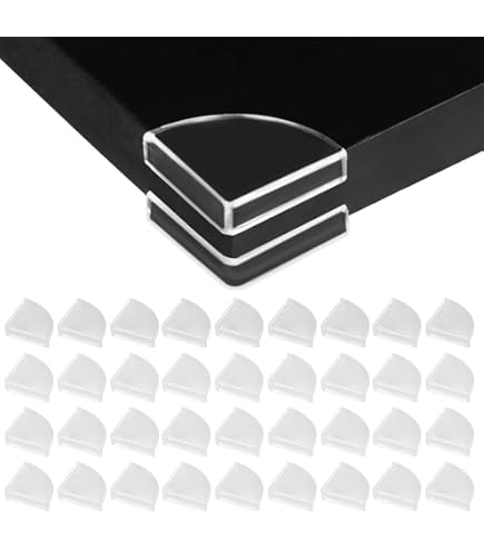 Protectores De Esquina Para La Seguridad Del Bebé, 12 Paquetes De Protectores De Bordes De Muebles Para Ninos De Gran Tamano Para Mesa Escritorio Estante Cama Esquinas Afiladas Transparente Sincero Electronica
