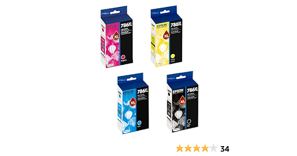 Amazon.com: Epson T786 X L120, T786 X L220, T786 X L320, T786 X L420 High  Yield Cartucho de tinta Set – Epson WorkForce Pro WF-5110 : Productos de  Oficina