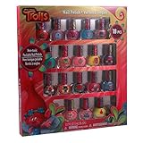Dreamworks Trolls Girls Dress-up 18 Piece Nail Polish Costume Cosmetics Set