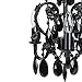 Tadpoles Mini 3-Bulb Vintage Chandelier - Black Onyx | 8