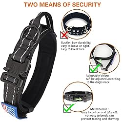 KCUCOP Tactical Dog Collar with Handle,Adjustable