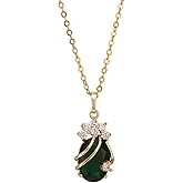YAZILIND Cute 18K Gold Plated Crystal Pendant With Necklace for Women