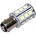 HQRP BAY15d Light Bulb Cool White 33LED SMD2835 Compatible with Aqua Signal Series 40, 41, 42,& 50 / Hella 2984 and Perko 200 Fixtures 10-30V DC Replacement