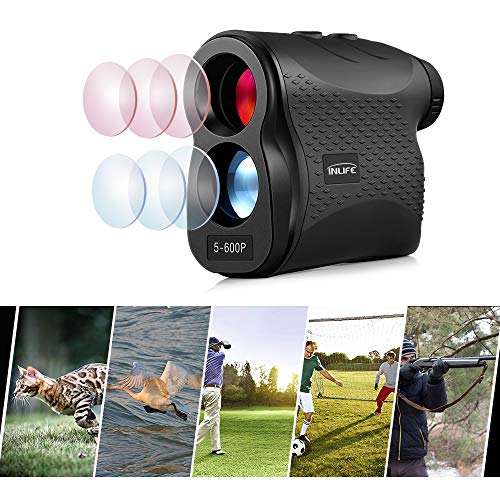 Inlife 5-600P Laser Rangefinder 600m Distance Meter 6X Monocular Golf Range Finder