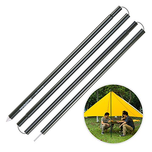 Tentock Aluminium Alloy Tarp Poles Tent Poles Rod Replacement for Tarp Sun Selter Awning Canopy 2pcs/Set - Thumbnail 6